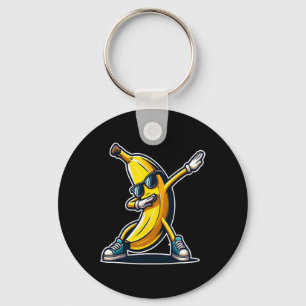 Cute Banana Dabbing Dancing Shirt Funny Kids Print Key Ring
