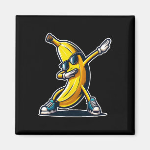 Cute Banana Dabbing Dancing Shirt Funny Kids Print Magnet