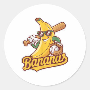 Cute Banana Graphics Banana Lover For Men Women Ki Classic Round Sticker