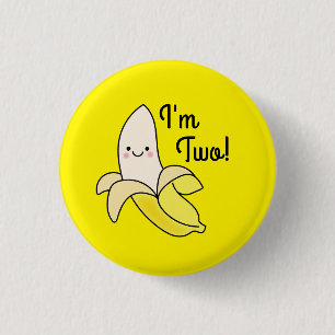 Cute Banana Kids Birthday Kawaii 3 Cm Round Badge