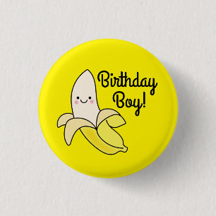Cute Banana Kids Birthday Kawaii 3 Cm Round Badge