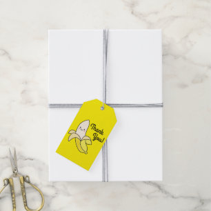 Cute Banana Kids Birthday Kawaii Gift Tags
