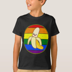 Cute Banana Lover LGBTQ Stuffn Rainbow Kawaii Love T-Shirt