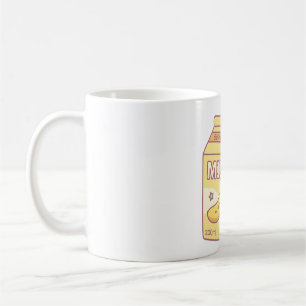 Cute Banana Milk Carton Box Coffee Mug