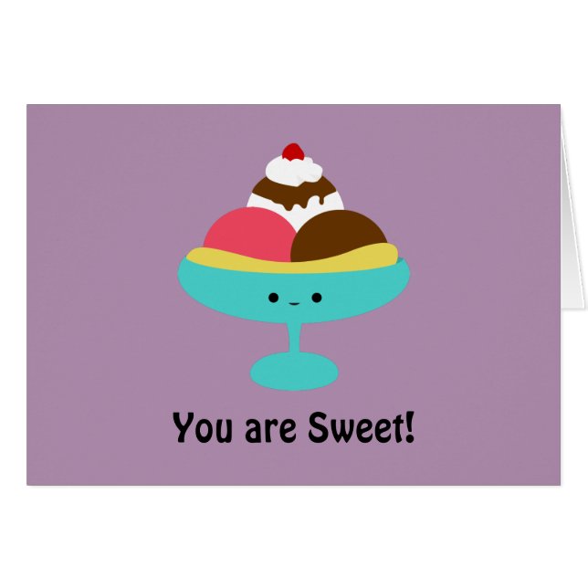 Cute Banana Split (Front Horizontal)