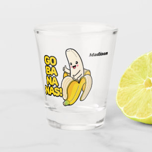 Cute Bananas custom name Shot Glass