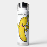 Cute Bananas custom name Water Bottle<br><div class="desc">See my store for more fruit items.</div>