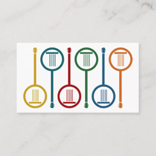 Cute Banjo Business Cards