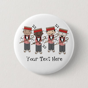 Cute Barbershop Quartet Gift 6 Cm Round Badge