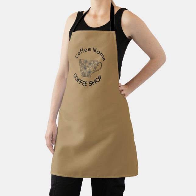 Cute Barista Obsessive Coffee café Apron (Insitu)