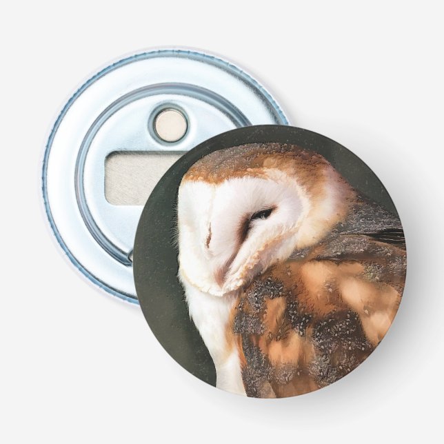 CUTE BARN OWL BOTTLE OPENER (Front)