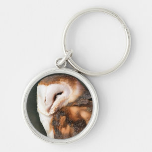 CUTE BARN OWL KEY RING
