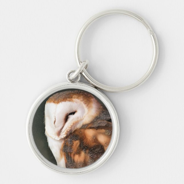 CUTE BARN OWL KEY RING (Front)