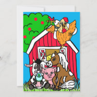 Cute Barn Yard Animals Farm Themed Baby Shower