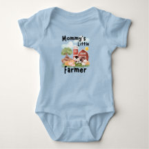 Cute Barnyard Animals Baby Bodysuit