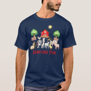Cute Barnyard Farm Animals T-Shirt