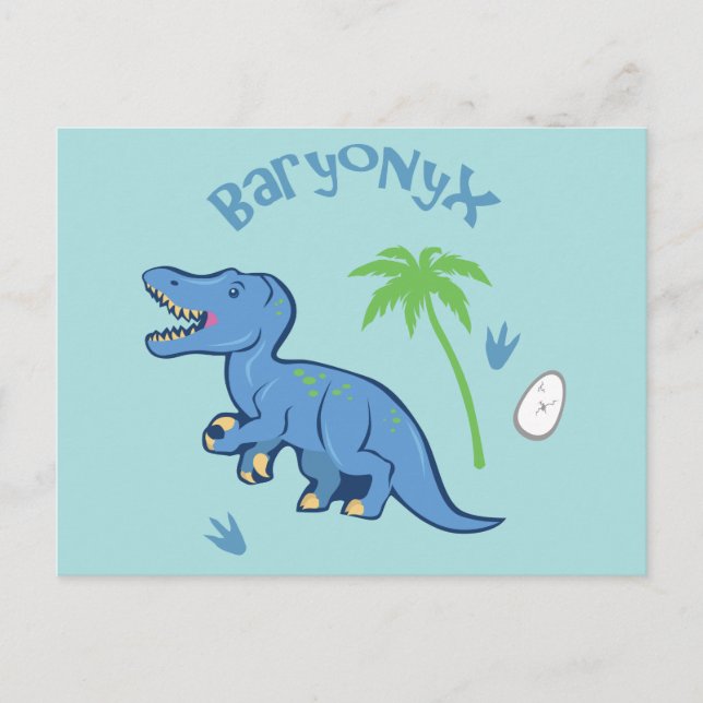 Cute Baryonyx Postcard (Front)