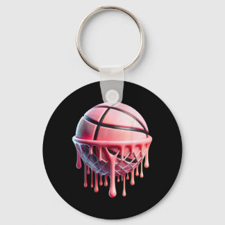 Cute Basball Art For Women Girls Key Ring