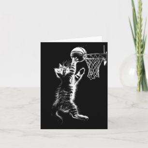 Cute Basball Cat Funny Cat Playing Basball Card