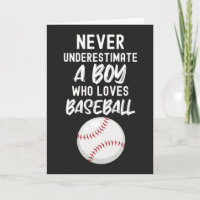 Cute Baseball Cards For Baby Boys Kid Lover Player