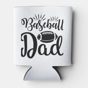 Cute Baseball Dad Can Cooler