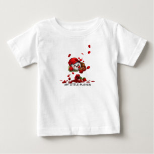 Cute Baseball Love Design Baby T-Shirt