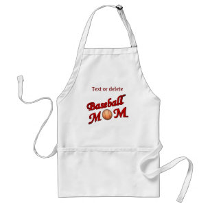 Cute Baseball Mum Design Standard Apron