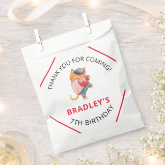 Cute Baseball Sports Boys Birthday Party Thank You Favour Bags