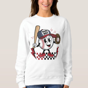 Cute Baseball sports game day Sweatshirt