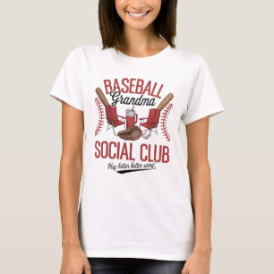 Cute Baseball sports Grandma word art T-Shirt