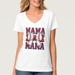 Cute Baseball sports Mama T-Shirt