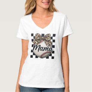 Cute Baseball sports Mum  T-Shirt