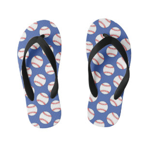Cute baseball sports pattern flip flops