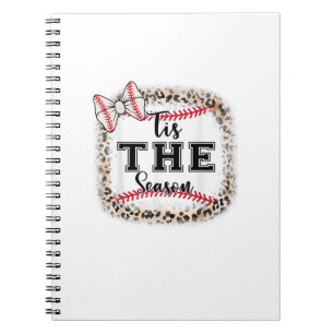 Cute Baseball Tis The Season Mom Sister Toddler Gi Notebook