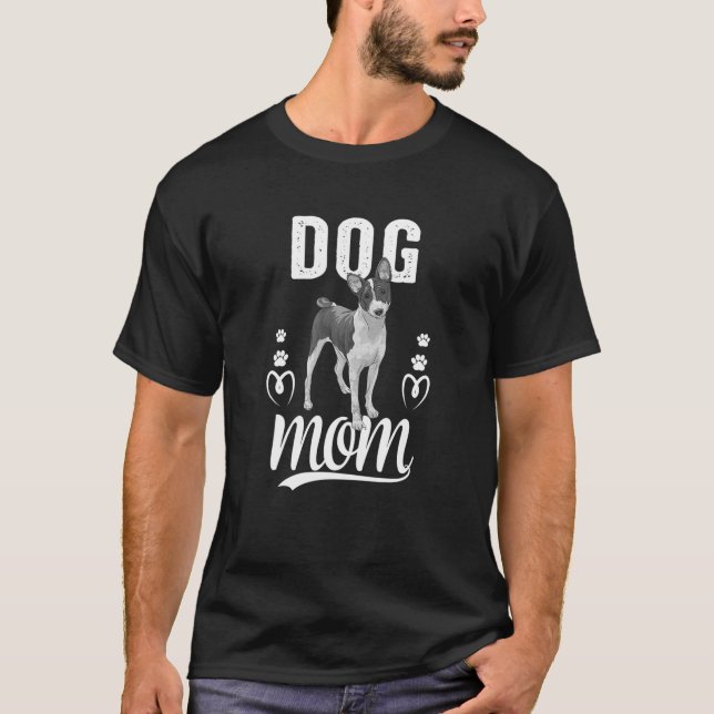 Cute Basenji Dog Mum Mother T-Shirt (Front)