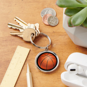 Cute Basketball Fun Sports Lover Accessory Key Ring