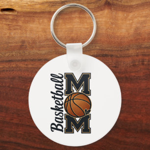 Cute Basketball Mum Game Day Sports Gift Key Ring
