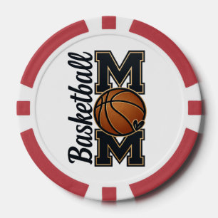 Cute Basketball Mum Game Day Sports Gift Poker Chips