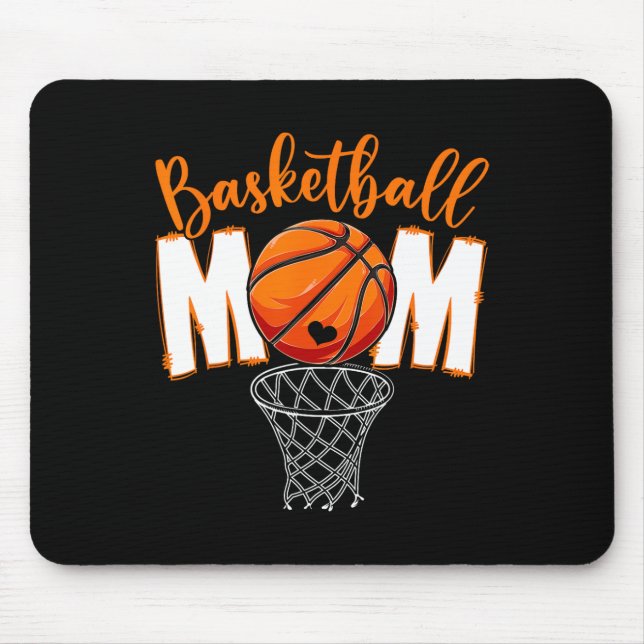 Cute Basketball Mum Mama Mother's Day From Son Dau Mouse Mat (Front)