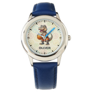 Cute Basketball Player Dinosaur Watch