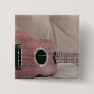 Cute Bass Guitar 15 Cm Square Badge