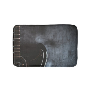 Cute Bass Guitar Bath Mat