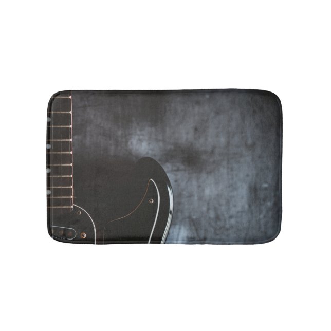 Cute Bass Guitar Bath Mat (Front)