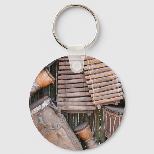 Cute Bass Guitar Key Ring (Front)