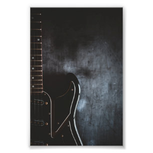 Cute Bass Guitar Photo Print