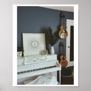 Cute Bass Guitar Poster