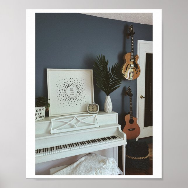 Cute Bass Guitar Poster (Front)
