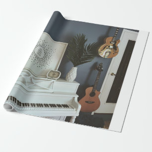 Cute Bass Guitar Wrapping Paper