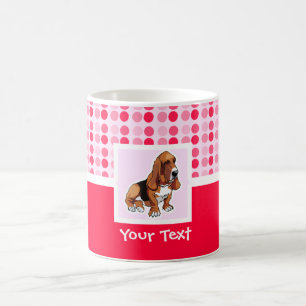 Cute Basset Hound Coffee Mug