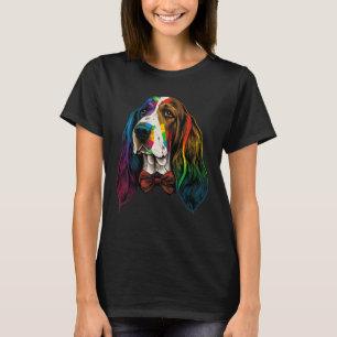 Cute Basset Hound Dog on Basset Hound  1 T-Shirt